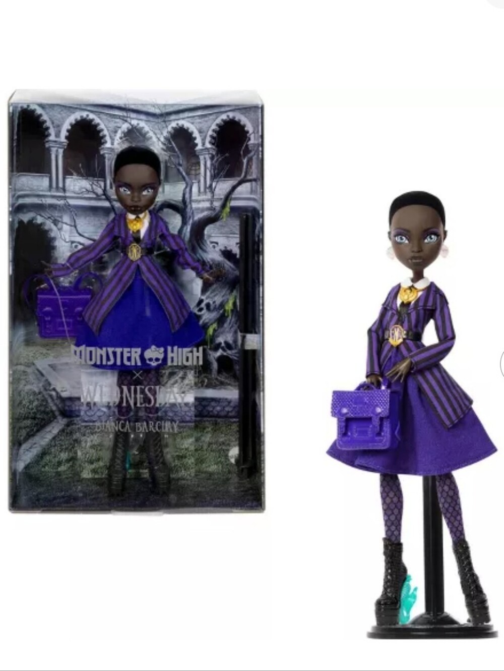 NWT Monster High X Wednesday Bianca Barclay Collectible Doll